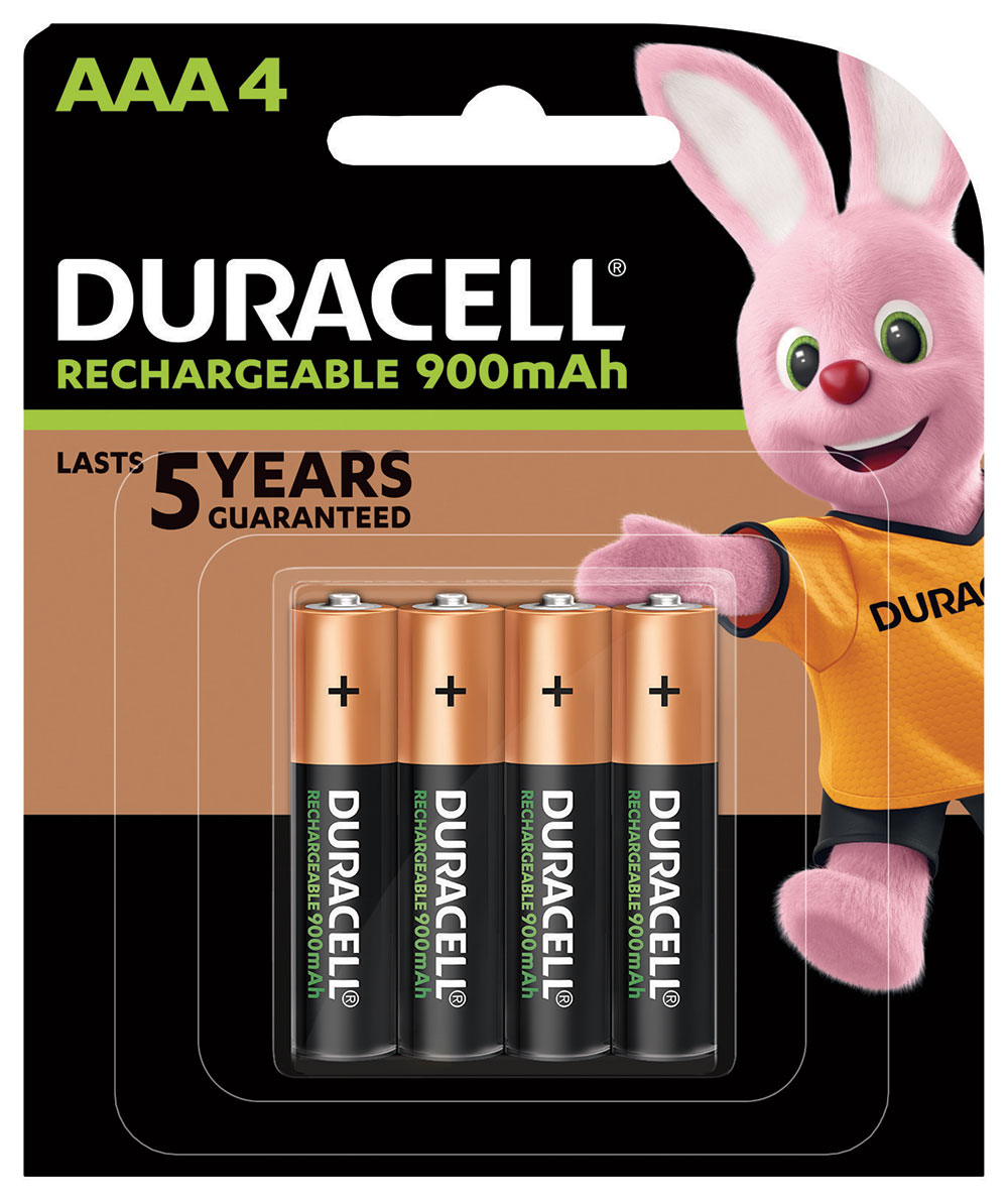 Piles Rechargeables AAA HR03 LR03 900 mAh Duracell Ultra Accus Batteries X4  5000394203822