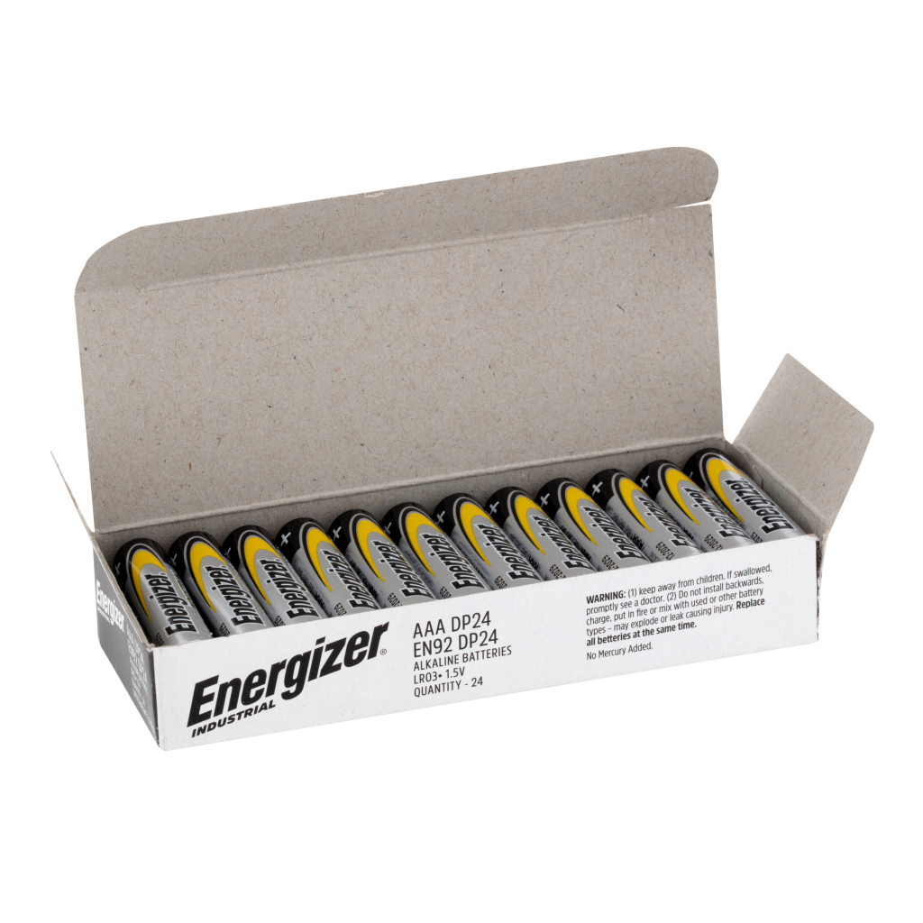 Energizer Industrial Bulk AAA Battery Box 24 Dura Sales National
